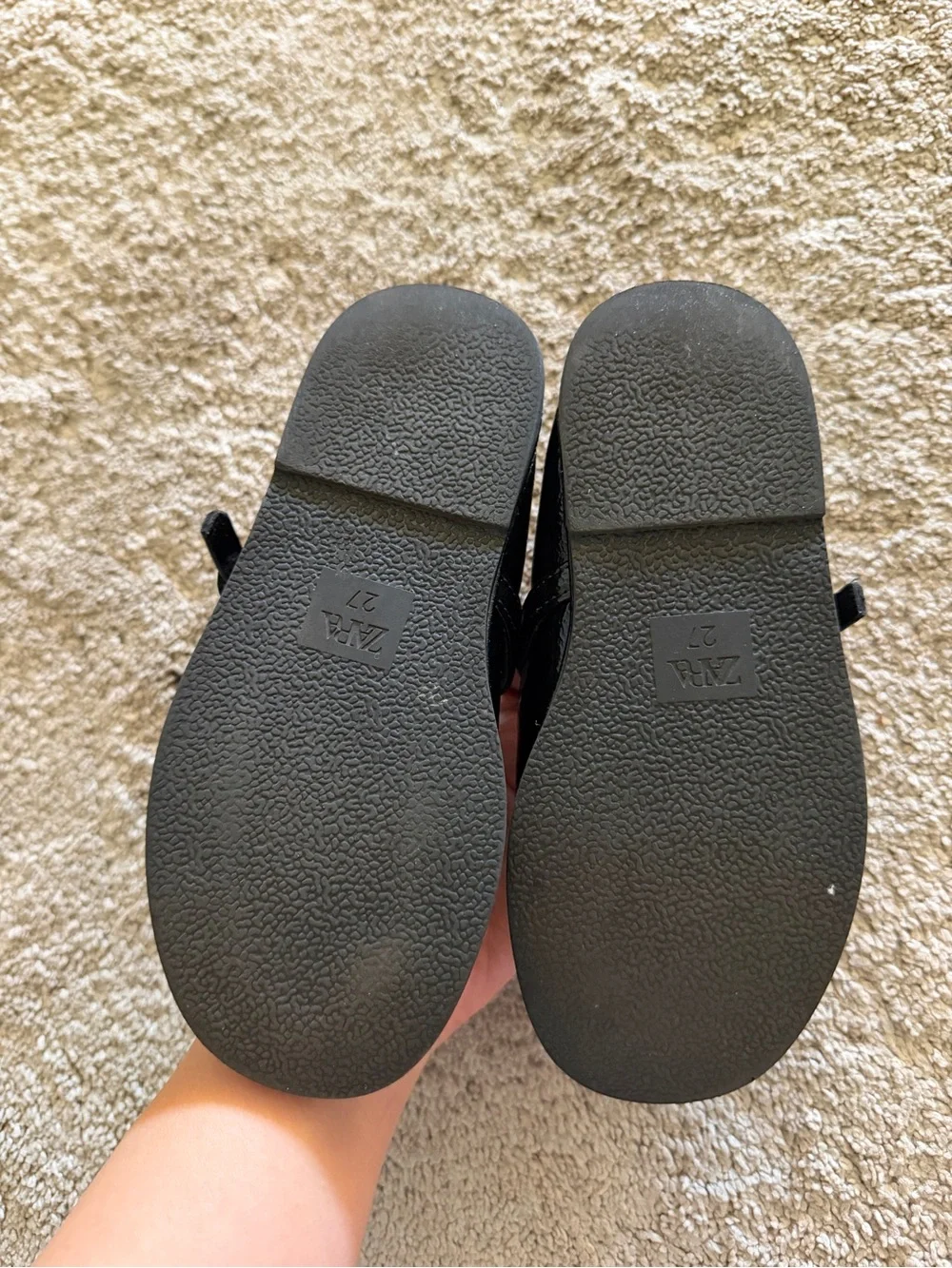 Zara black Patent Mary Jane Kids Shoes